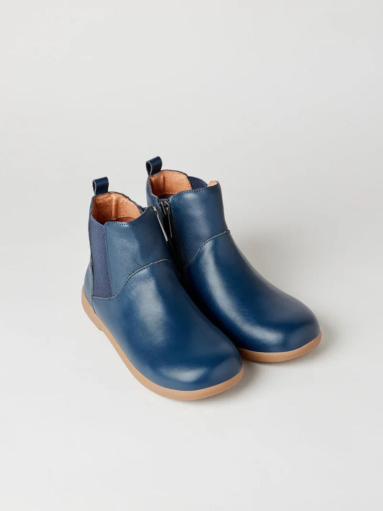 Zig + Star: Rockit Kids Boot - Navy Leather - Acorn & Pip_Zig + Star