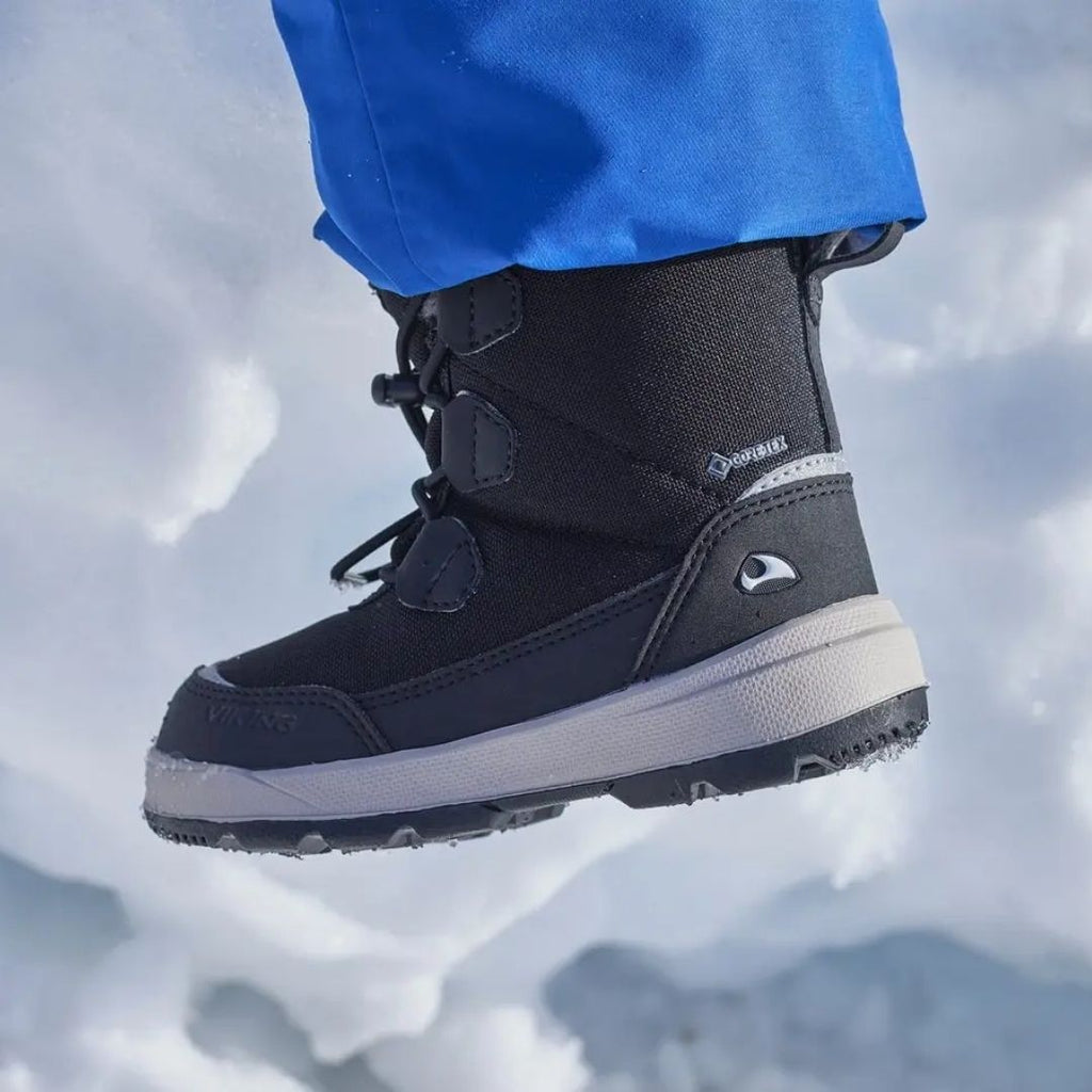 5.Viking Montebello High Boots- Black Footwear For Kids At Acorn & Pip