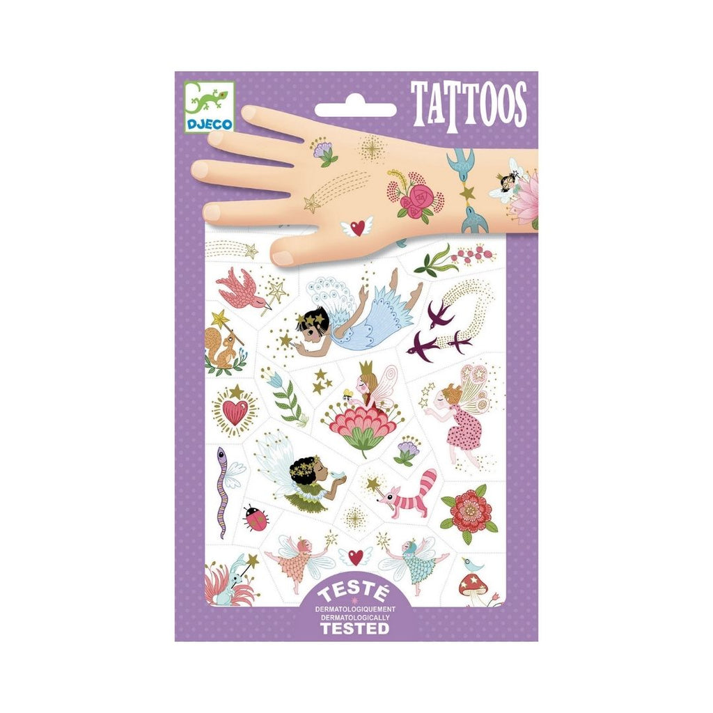 Djeco Tattoos - Fairy Friends For Kids At Acorn & Pip