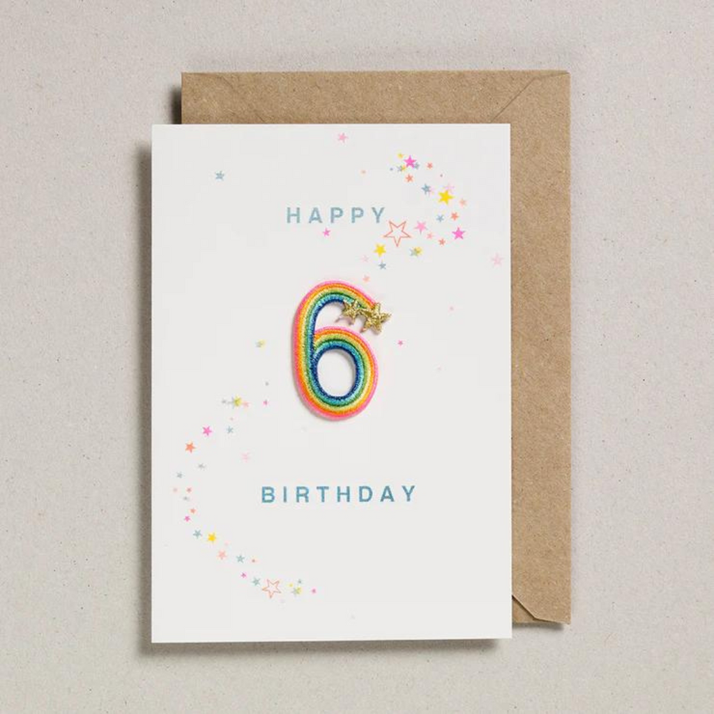 Petra Boase: Rainbow Patch Birthday Card - 6