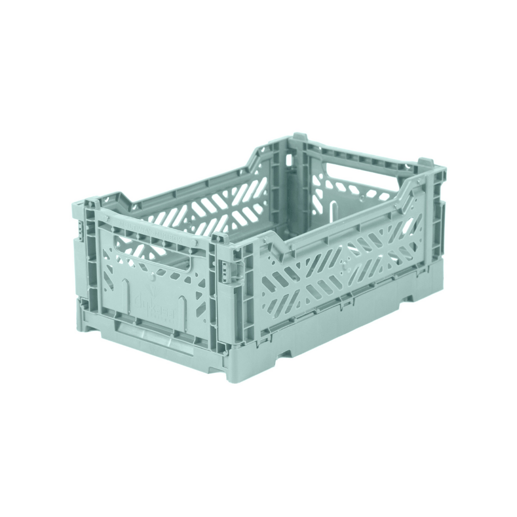 Aykasa - Small Folding Storage Crate: Arctic Blue