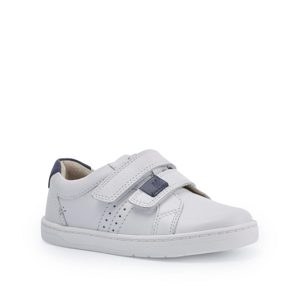 StartRite: Explore Trainer - White Leather Shoes for Kids at Acorn & Pip