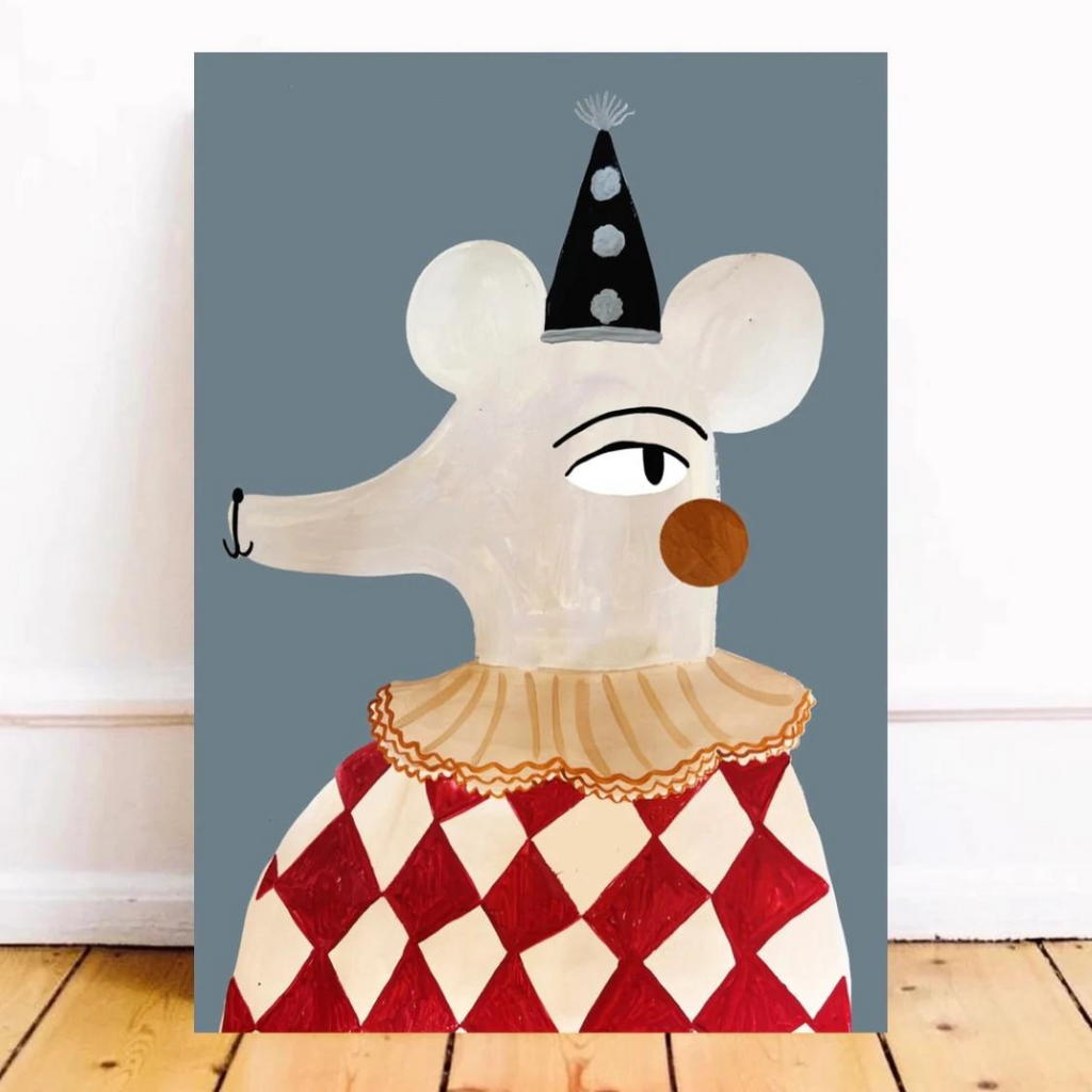 Studio Yaya: Circus Mouse - Art Print A3 - Décor at Acorn & Pip