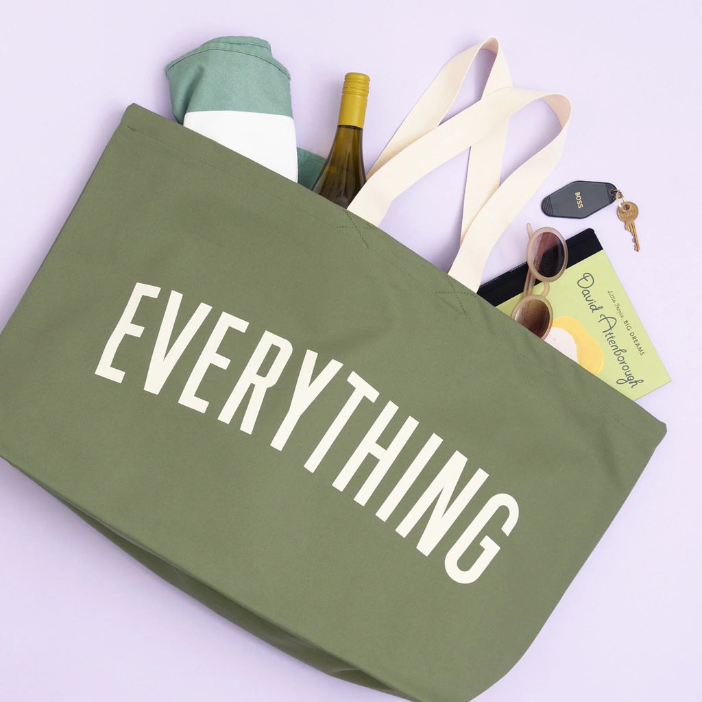 Alphabet Bags: Everything - Olive Green REALLY Big Bag - Acorn & Pip_Alphabet Bags