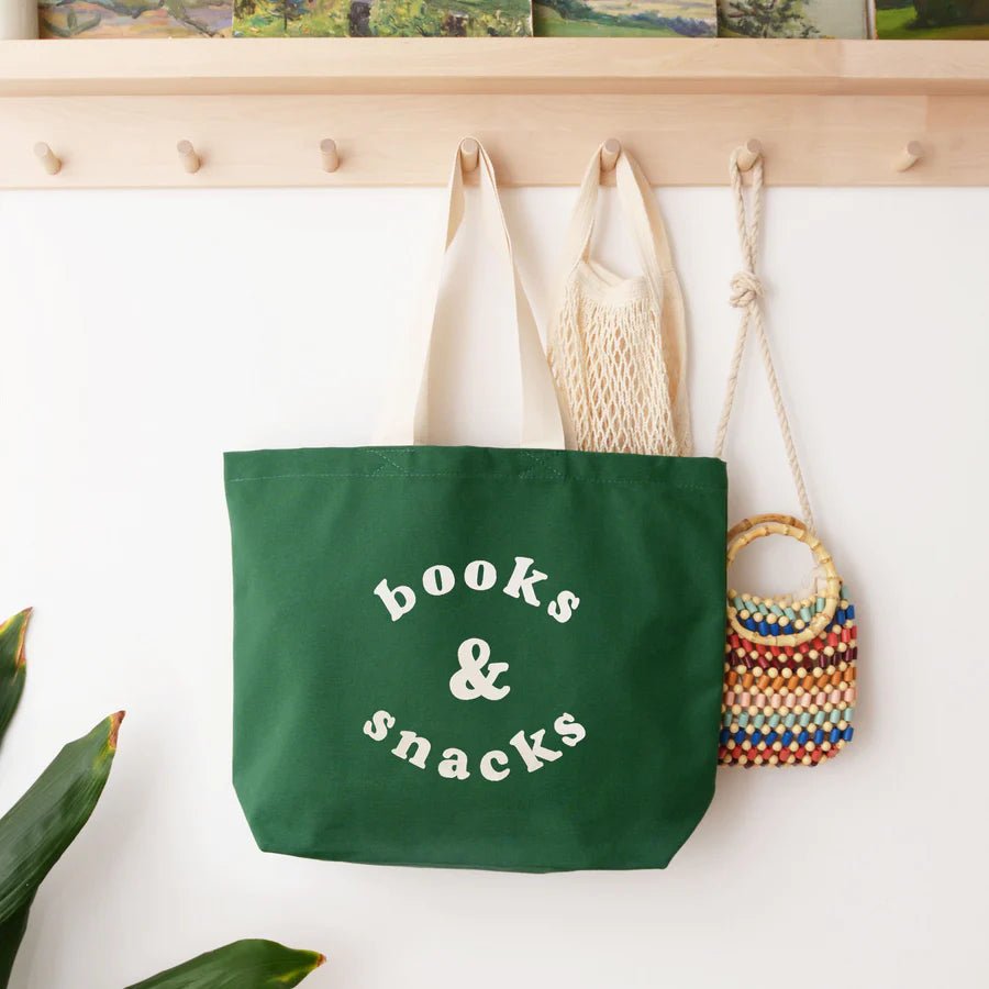 Alphabet Bags: Green Books & Snacks Bag - Acorn & Pip_Alphabet Bags