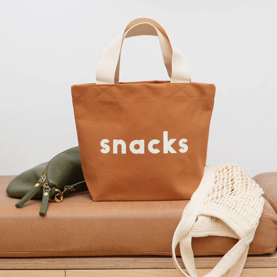 Alphabet Bags: Little - Snacks Bag - Tan - Acorn & Pip_Alphabet Bags