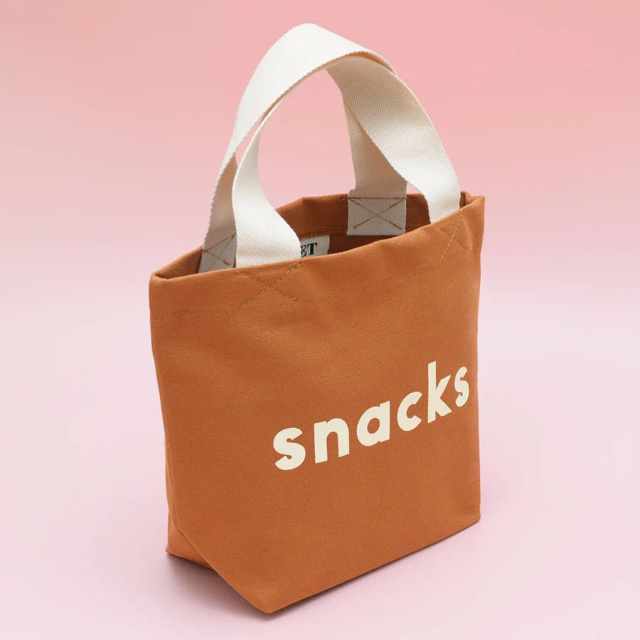 Alphabet Bags: Little - Snacks Bag - Tan - Acorn & Pip_Alphabet Bags