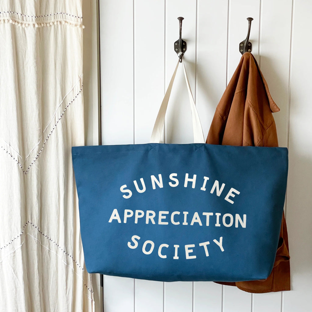 Alphabet Bags: Sunshine Appreciation Society - Ocean Blue REALLY Big Bag - Acorn & Pip_Alphabet Bags