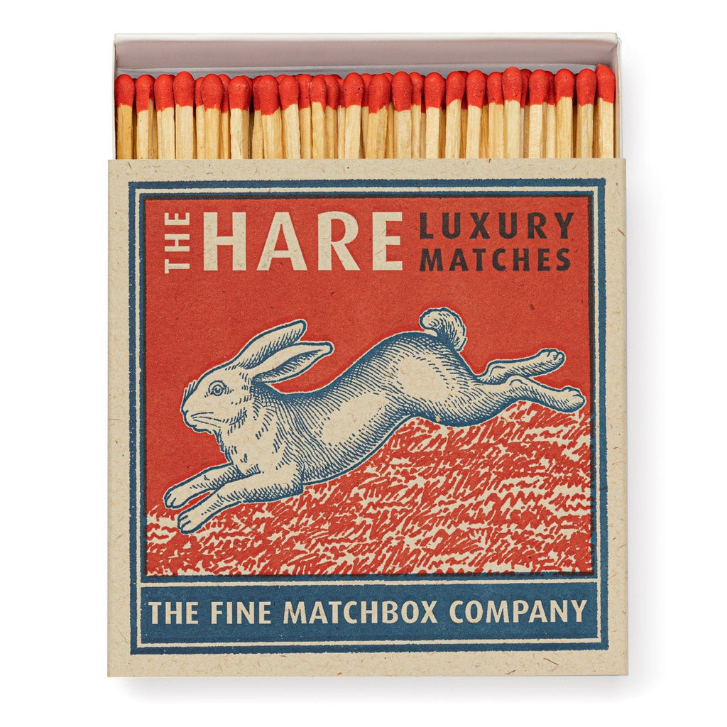 Archivist: Square Matchbox Matches - The Hare - Acorn & Pip_Archivist