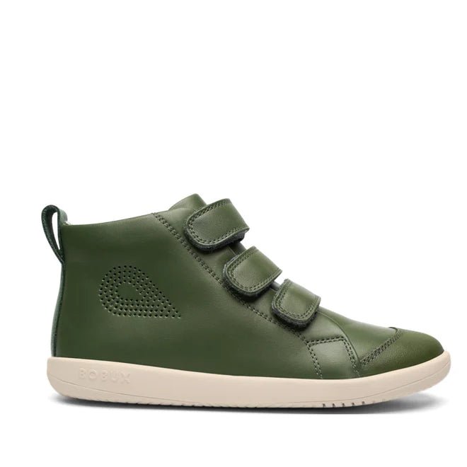 Bobux: Hi-Court Double Velcro Sneaker - Forest Green (Kid Plus) - Acorn & Pip_Bobux