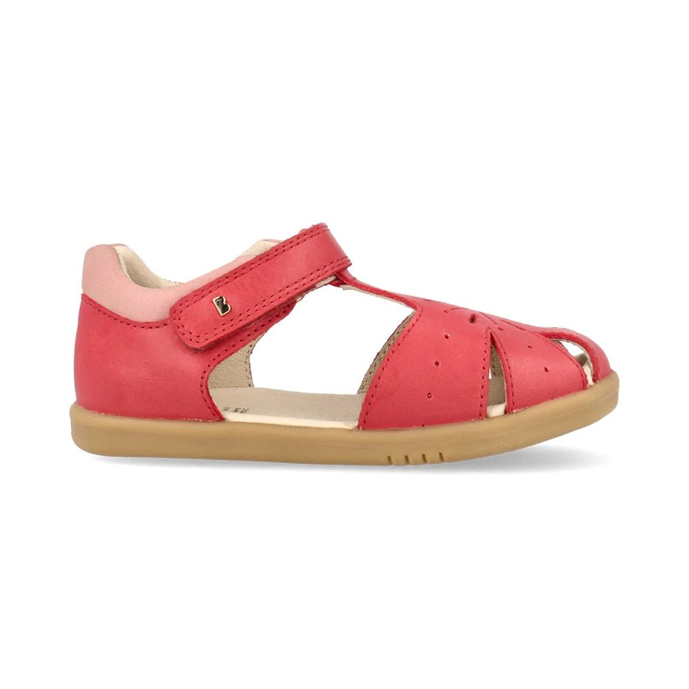 Bobux: I-Walk Compass Girls Sandals - Mineral Red + Rose - Acorn & Pip_Bobux