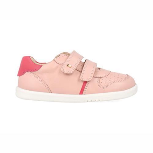 Bobux: I-Walk Riley Double Velcro - Seashell + Guava / Pink Girl's Shoe - Acorn & Pip_Bobux