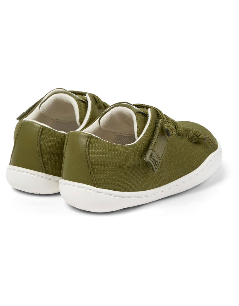 Camper: Peu Cami Velcro Kids Shoes - Green - Acorn & Pip_Camper