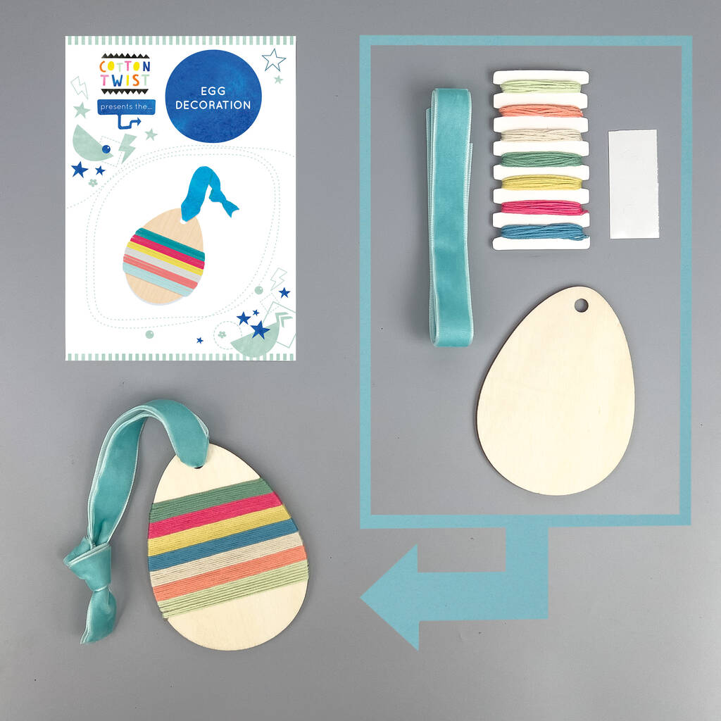 Cotton Twist: DIY Egg Decoration Craft Set - Acorn & Pip_Cotton Twist
