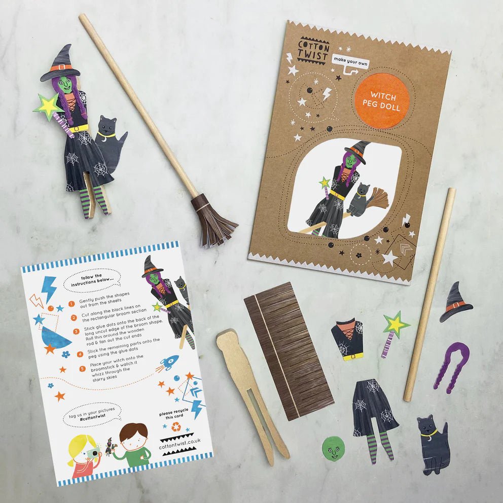 Cotton Twist: DIY Witch Peg Doll - Acorn & Pip_Cotton Twist