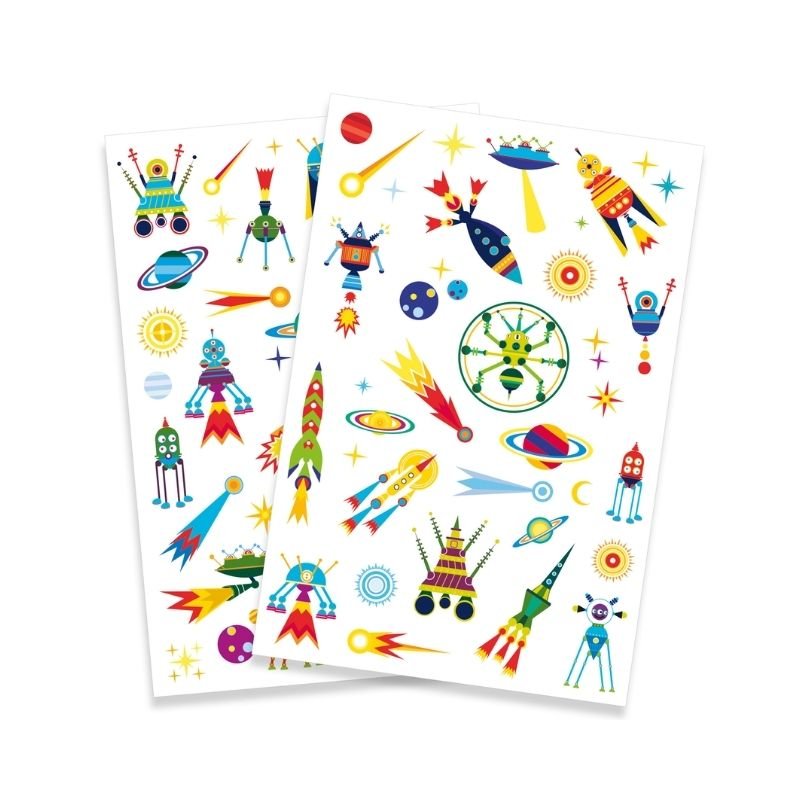Djeco: Body Art Tattoos - Space Oddity - Acorn & Pip_Djeco