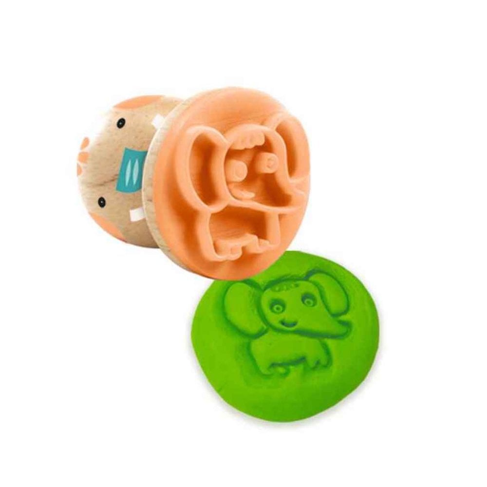 Djeco: Play Dough Stampers - Stamps & Tracing Set - Acorn & Pip_Djeco