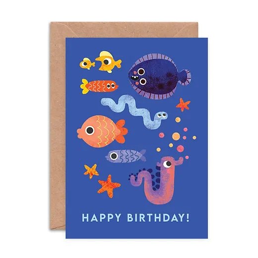 Emily Nash: Fish Faces - Greeting Card - Acorn & Pip_Emily Nash Illustration