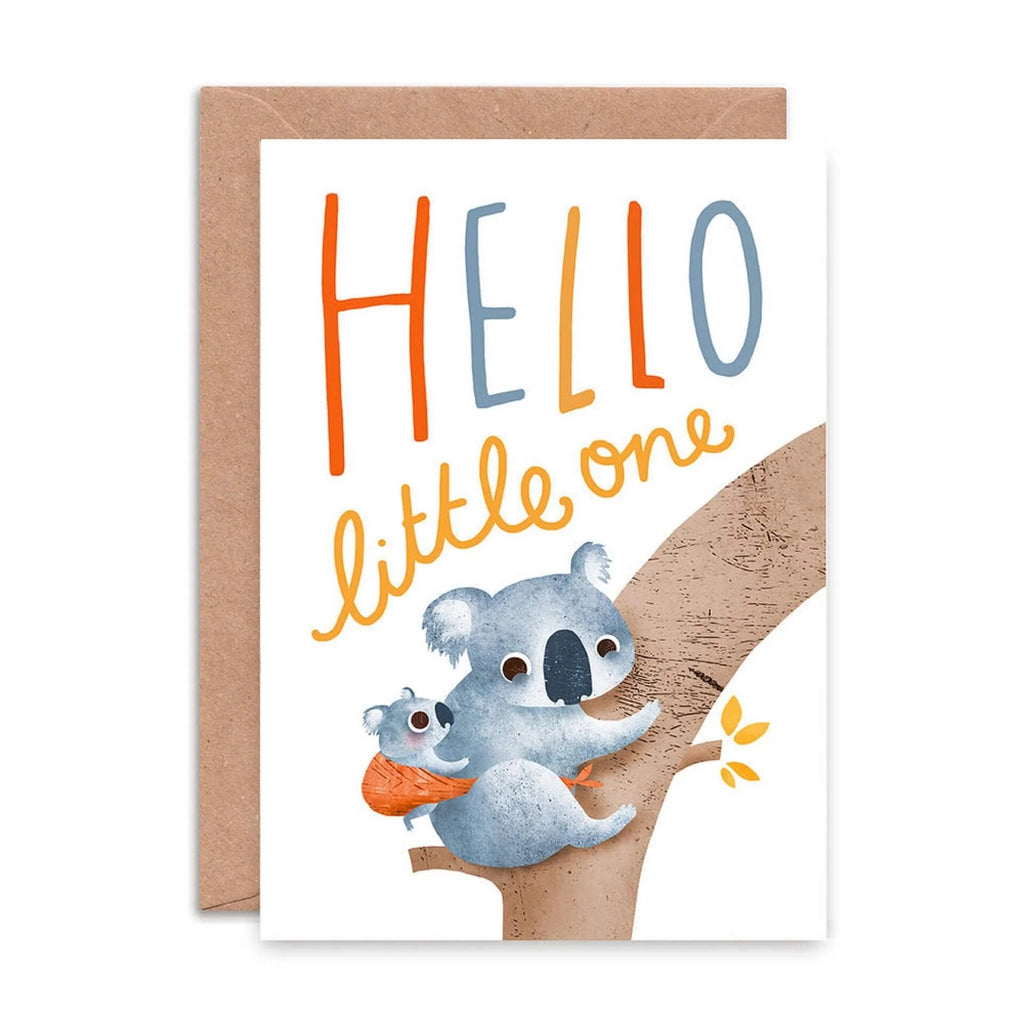 Emily Nash: Hello Little One Card - Acorn & Pip_Emily Nash Illustration