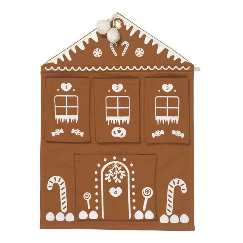 Fabelab: Christmas Wall Advent Calendar - Gingerbread House Embroidery - Acorn & Pip_Fabelab