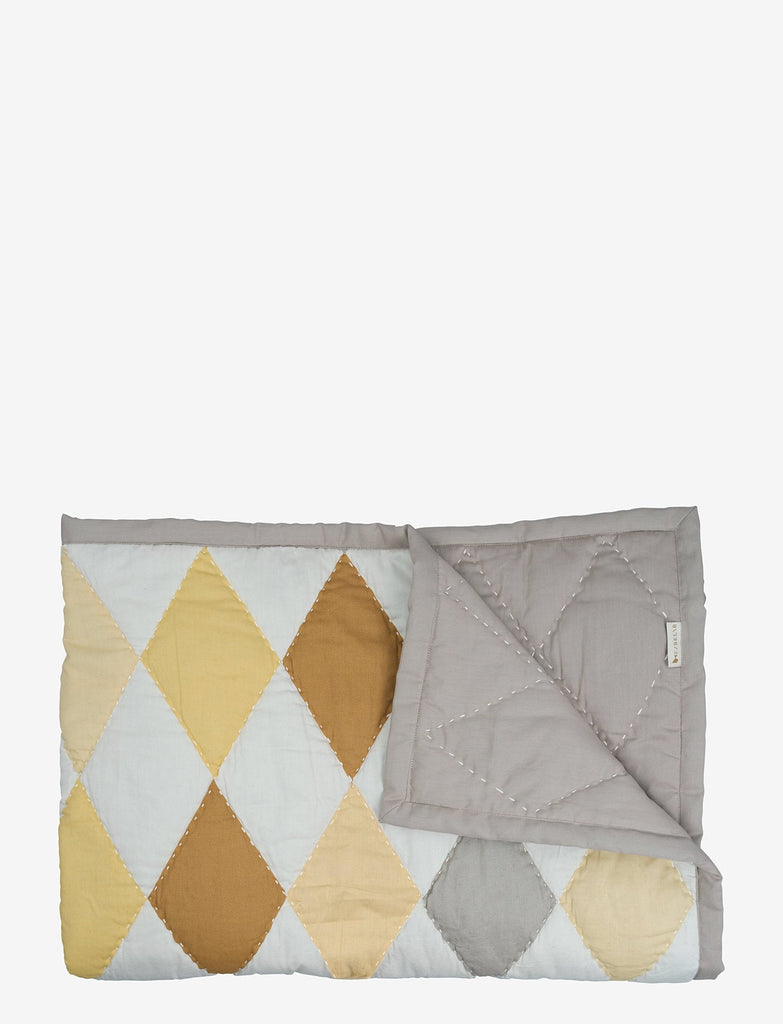 Fabelab: Patchwork Blanket - Yellow - Acorn & Pip_Fabelab
