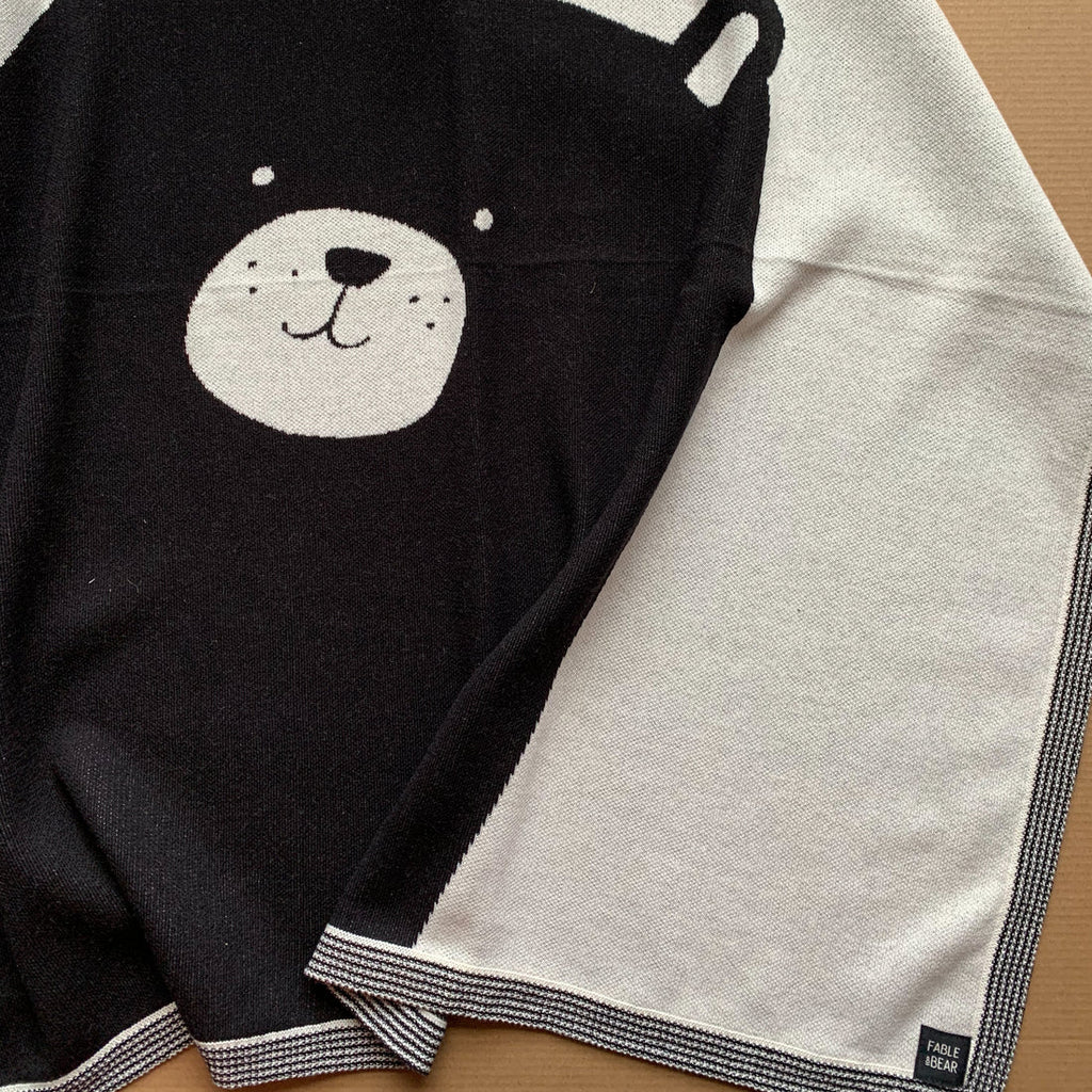 Fable & Bear: Bear Knit Blanket - Acorn & Pip_Fable & Bear