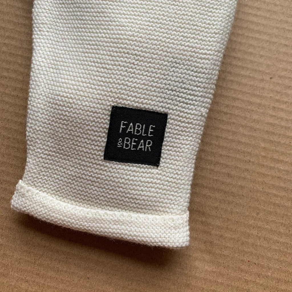 Fable & Bear: Fable Knit Joggers - White - Acorn & Pip_Fable & Bear