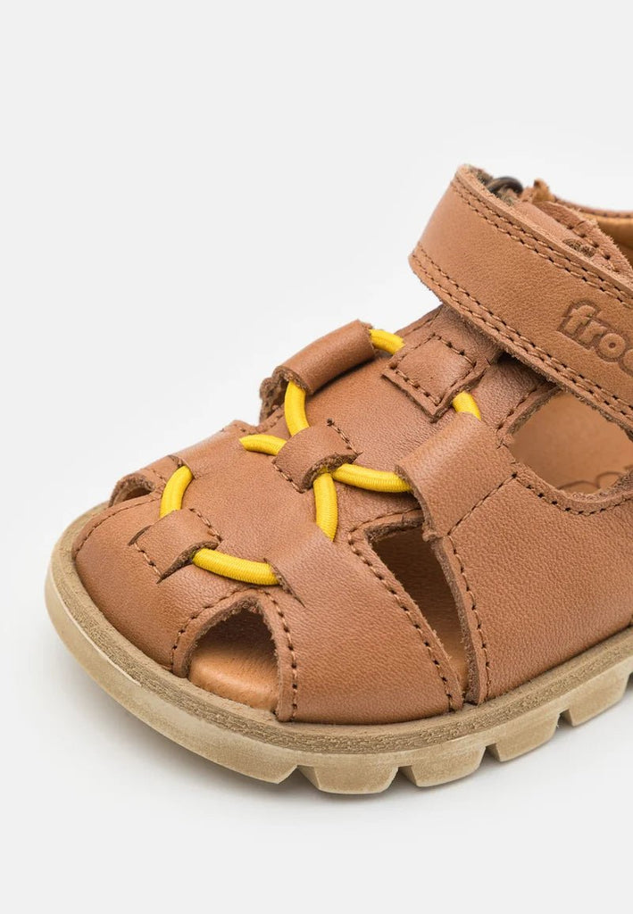 Froddo: Keko Elasticated Boys Summer Sandals - Brown Leather - Acorn & Pip_Froddo
