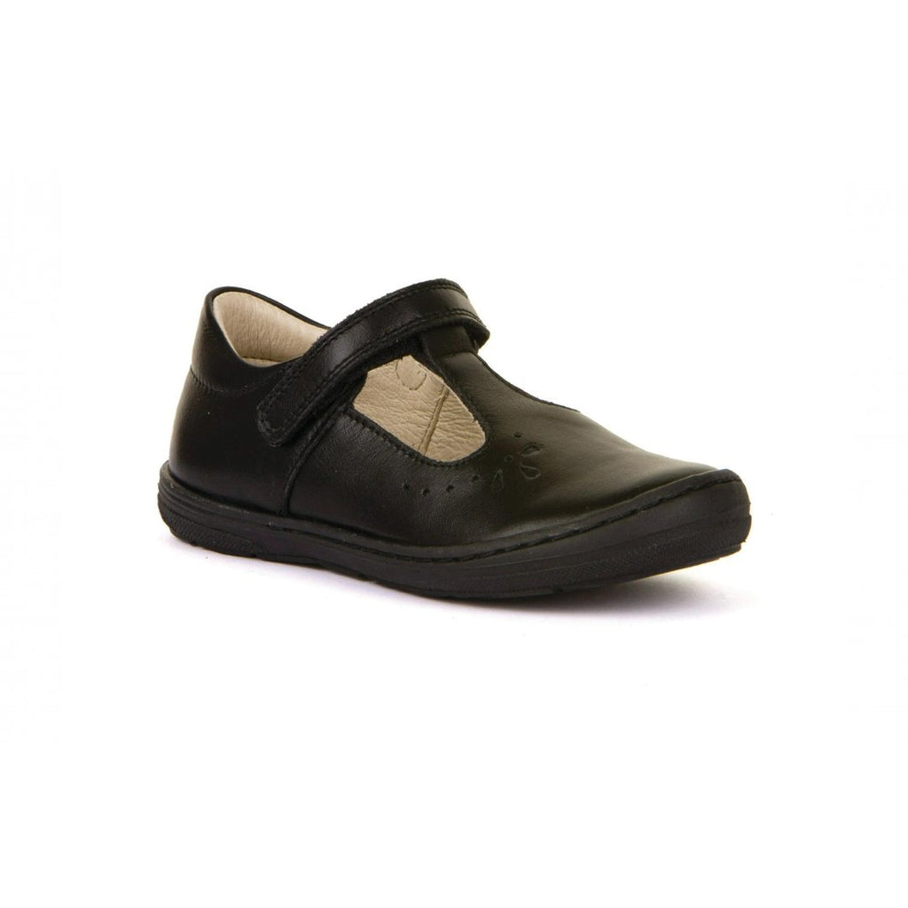 Froddo: Mia T-Bar School Shoes - Black Leather - Acorn & Pip_Froddo