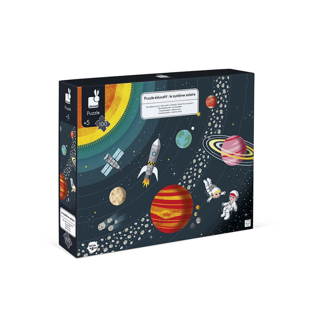 Janod: Solar System Educational Puzzle - 100 Pieces - Acorn & Pip_Janod