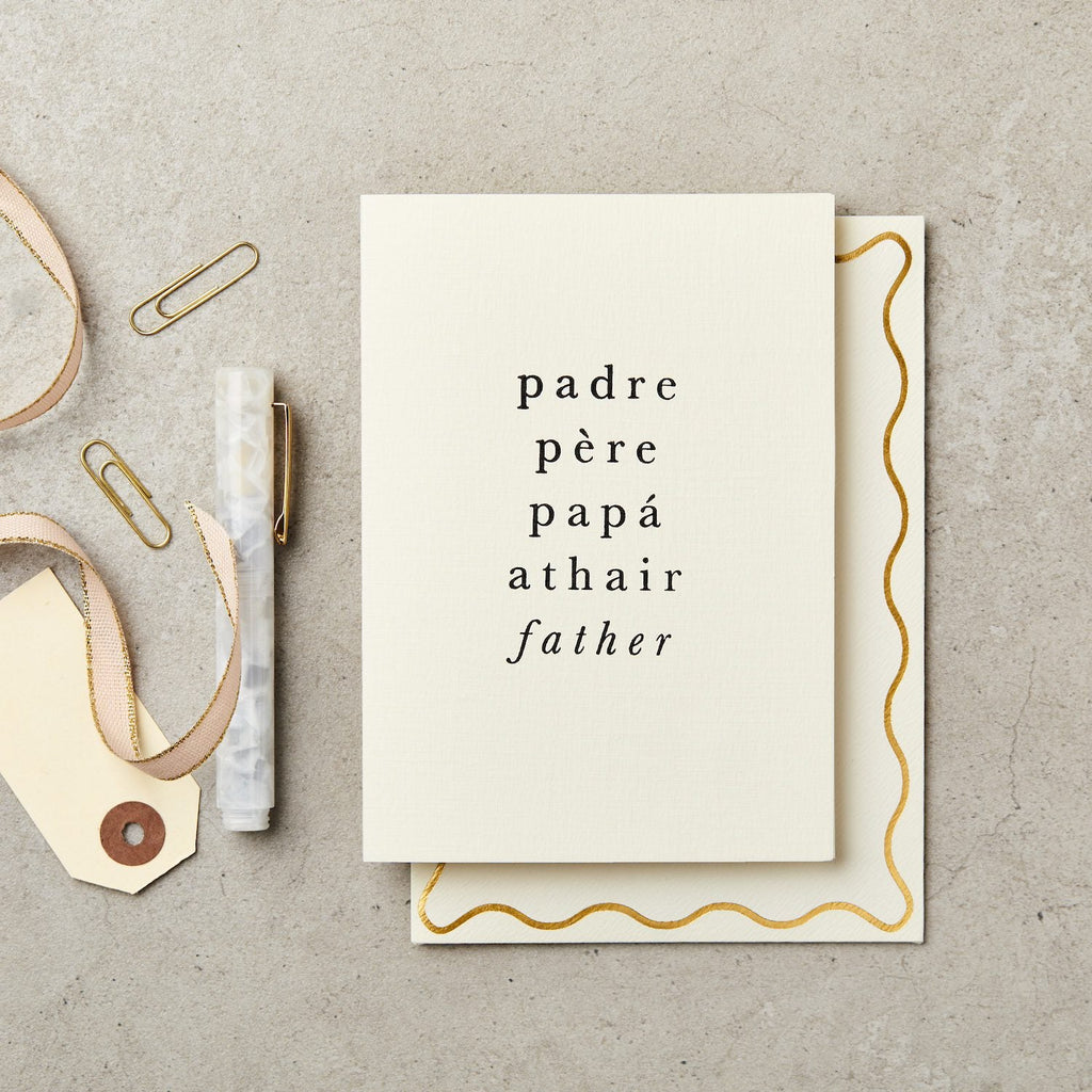 Katie Leamon: Padre - Father's Day Card - Acorn & Pip_Katie Leamon