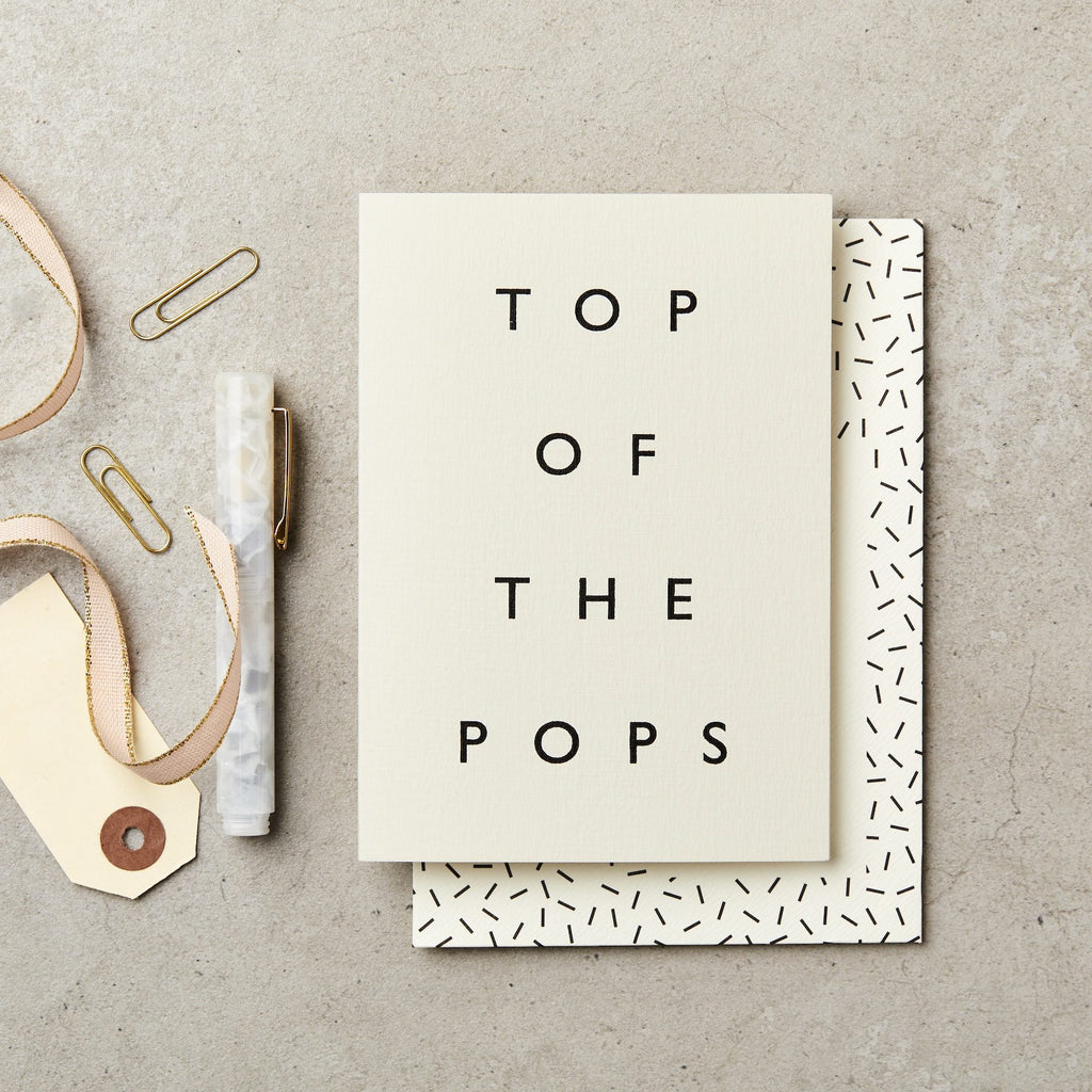 Katie Leamon: Top of The Pops - Father's Day Card - Acorn & Pip_Katie Leamon