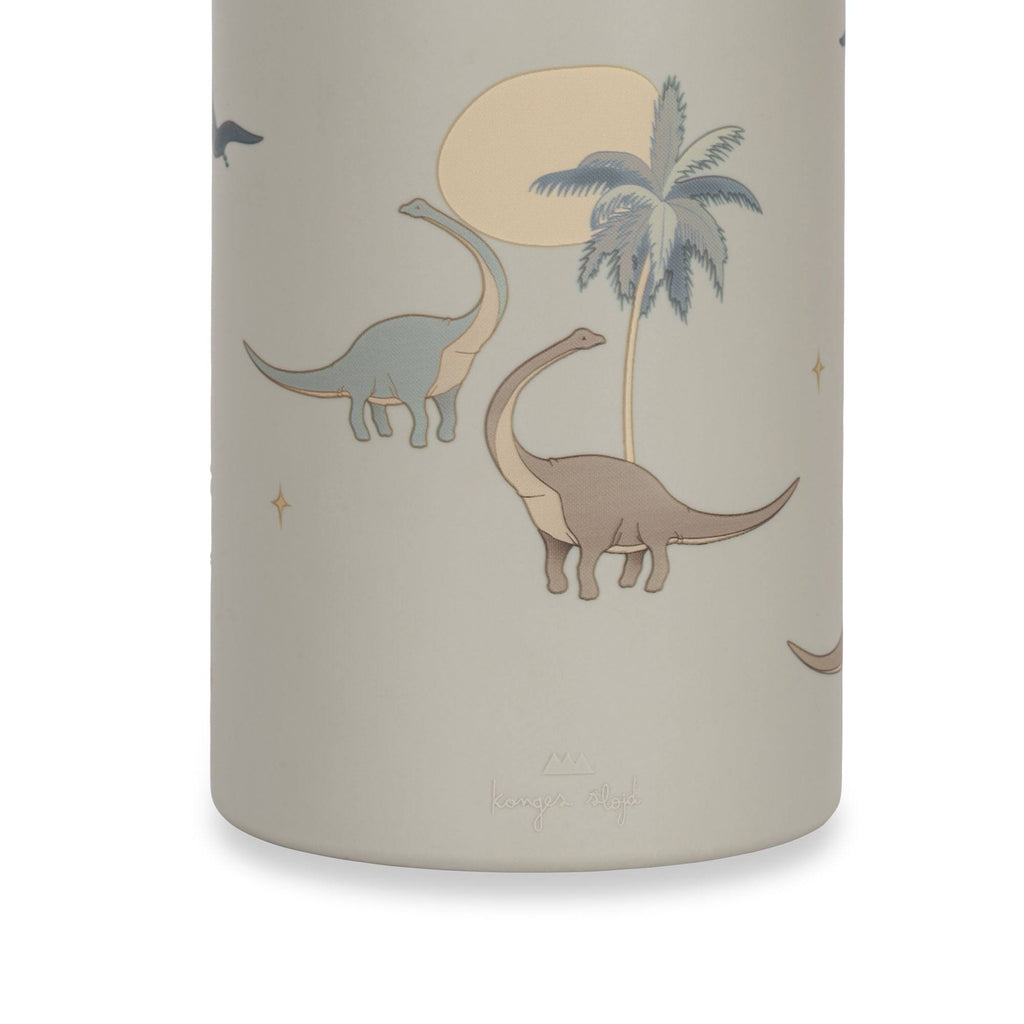 Konges Sløjd: Silicone Kid's Water Bottle - Dino Print - Acorn & Pip_Konges Sløjd