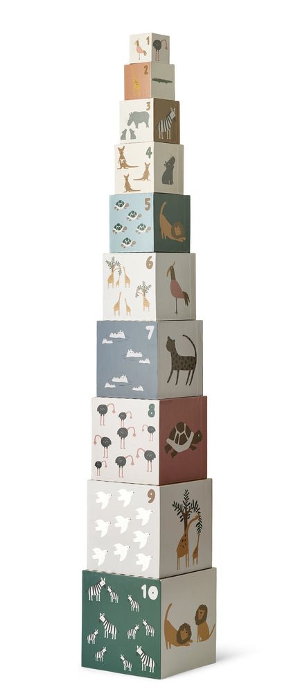 Liewood: Aaren Stacking Boxes - All together Sandy - Acorn & Pip_Liewood