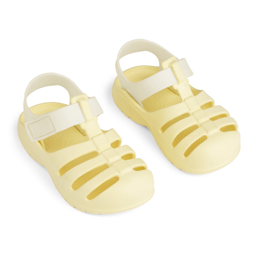 Liewood: Beau Eva Strap Waterproof Kids Sandals - Lemonade / Cloud Cream - Acorn & Pip_Liewood