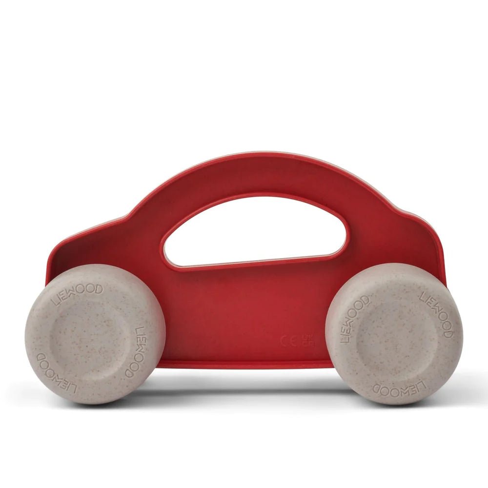 Liewood: Cedric Toy Car - Apple Red / Sandy - Acorn & Pip_Liewood