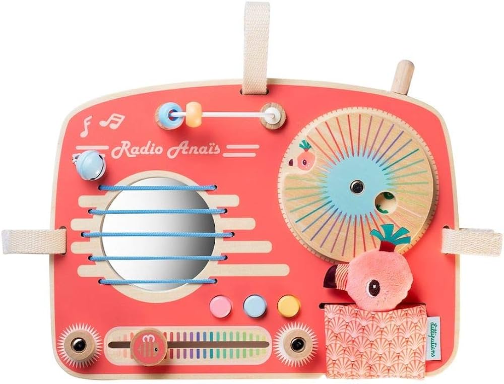 Lilliputiens: Radio & Activities Toy Panel / Busy Board - Acorn & Pip_Lilliputiens