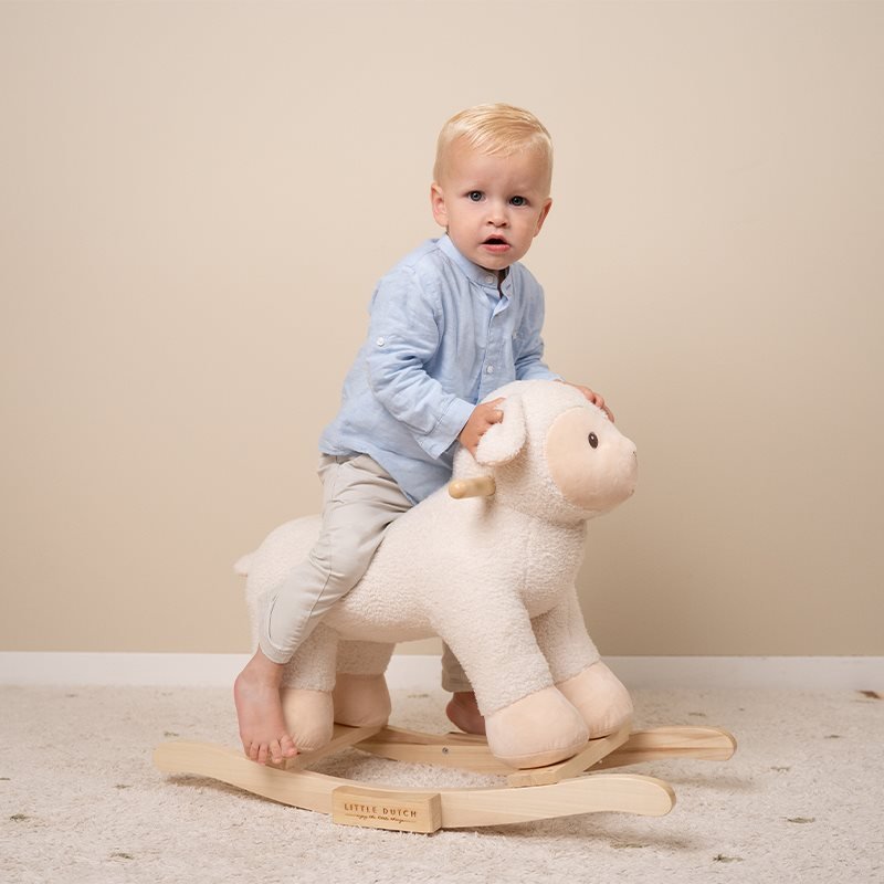 Little Dutch: Kids Wooden Rocking Sheep - Little Farm - Acorn & Pip_Little Dutch