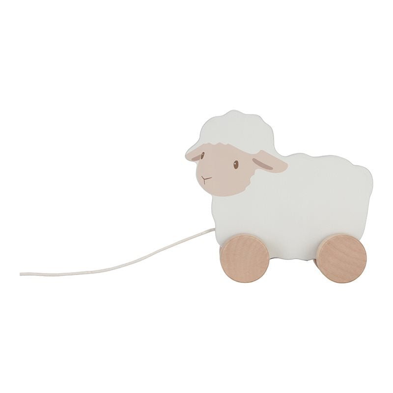 Little Dutch: Pull-Along Sheep Wooden Toy - Little Farm - Acorn & Pip_Little Dutch