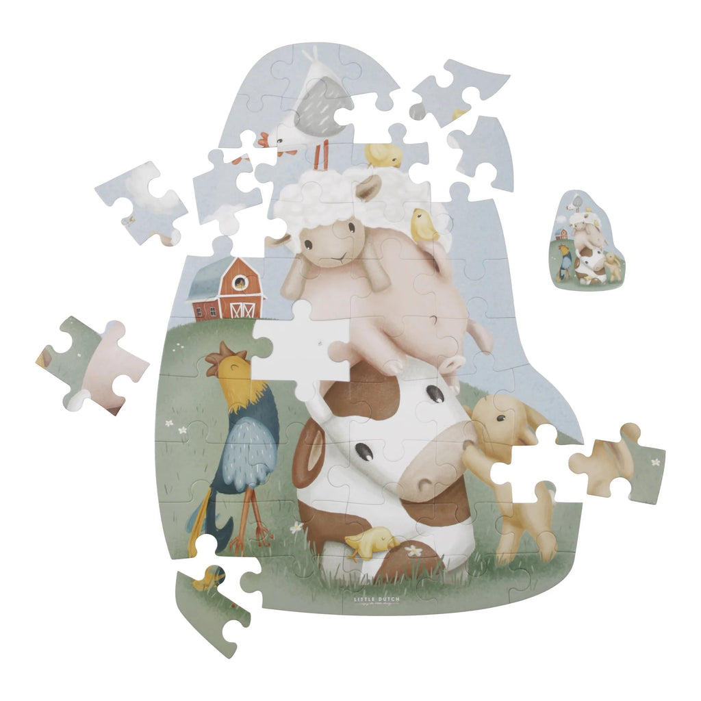 Little Dutch: XL Puzzle - Little Farm 42 Pcs - Acorn & Pip_Little Dutch