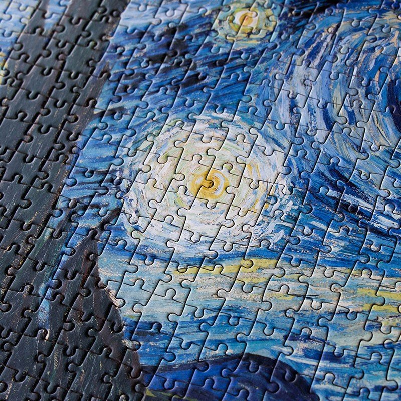 Londji: Puzzle - Starry Night / Masterpieces Puzzle by Van Gogh (1000 Pieces) - Acorn & Pip_Londji