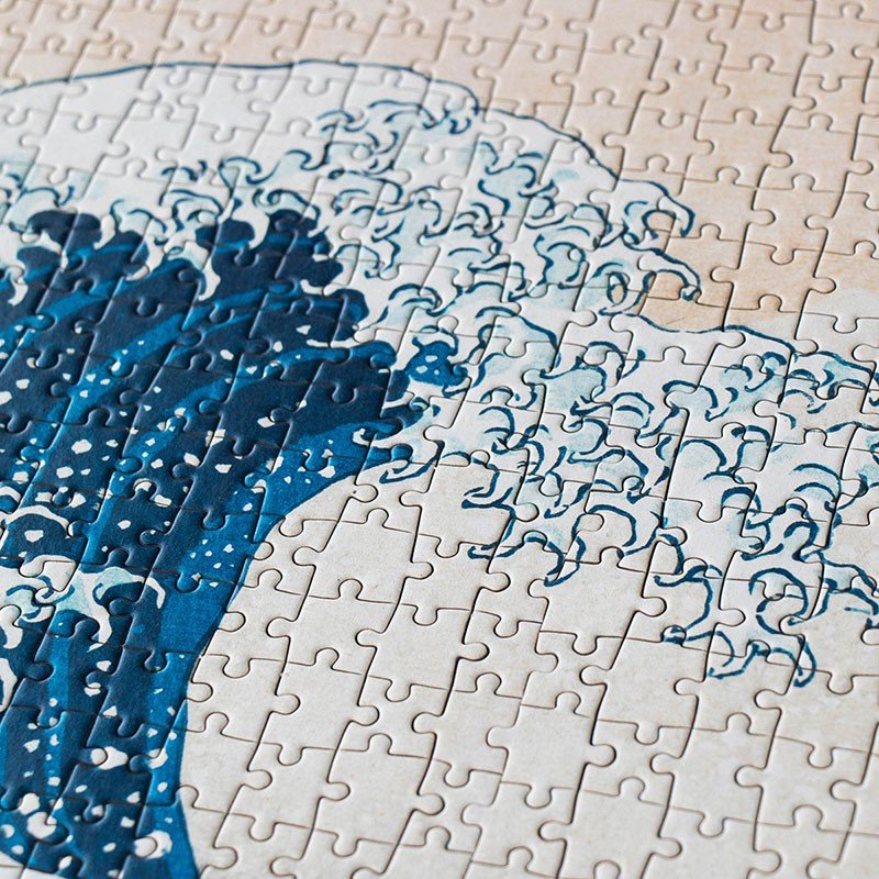 Londji: Puzzle - The Wave / Masterpieces Puzzle by Katsushika Hokusai (1000 Pieces) - Acorn & Pip_Londji