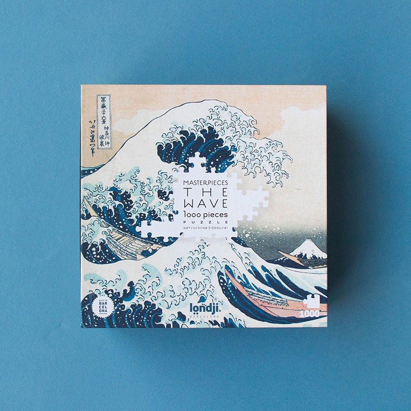 Londji: Puzzle - The Wave / Masterpieces Puzzle by Katsushika Hokusai (1000 Pieces) - Acorn & Pip_Londji