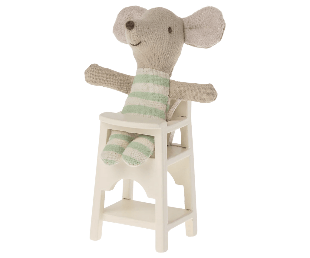 Maileg: High chair, Mouse - Off white - Acorn & Pip_Maileg