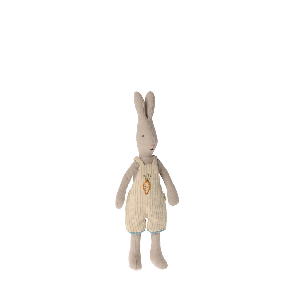 Maileg: Rabbit Size 1 - Carrot Overalls - Acorn & Pip_Maileg