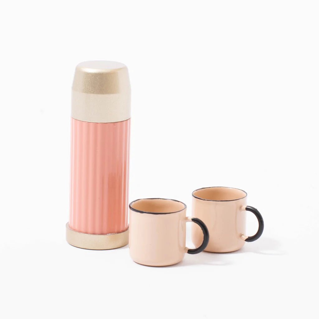 Maileg: Thermos and cups - Soft coral - Acorn & Pip_Maileg