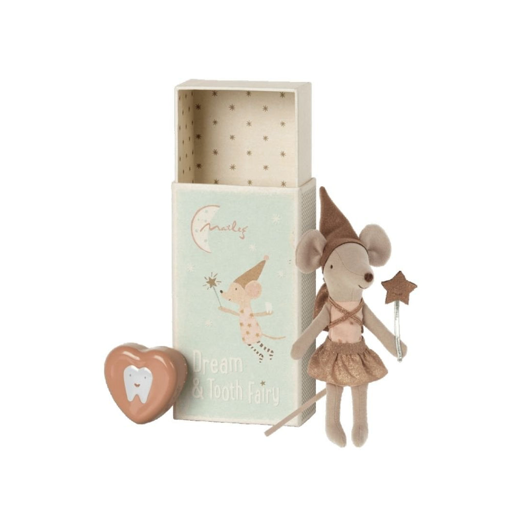 Maileg: Tooth Fairy Mouse In Matchbox - Big Sister - Acorn & Pip_Maileg