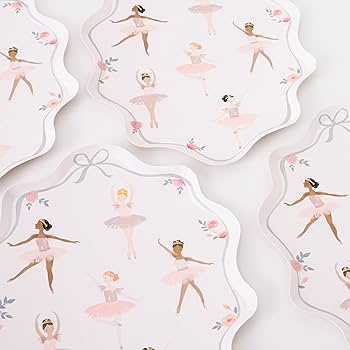 Meri Meri: Ballerina Party Plates (x8) - Acorn & Pip_Meri Meri