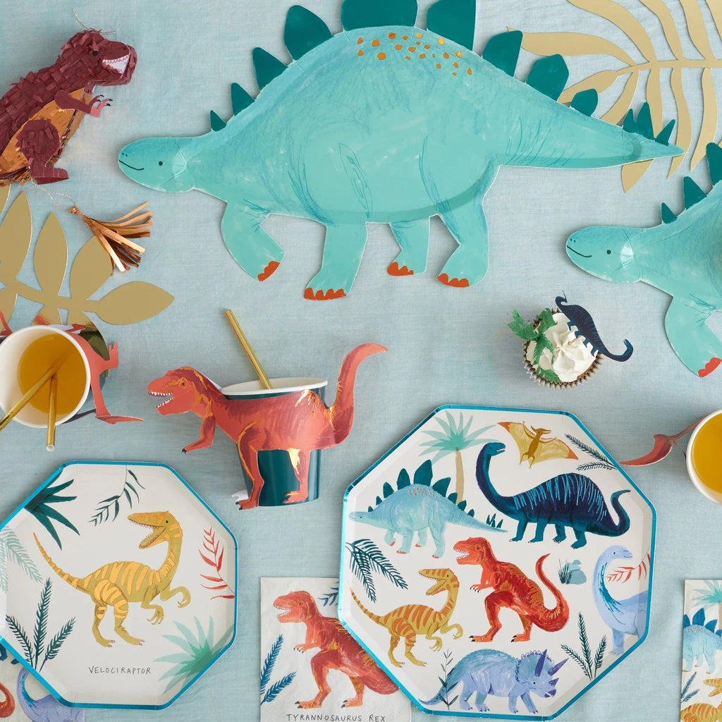 Meri Meri: Dinosaur Kingdom Side Plates - Acorn & Pip_Meri Meri