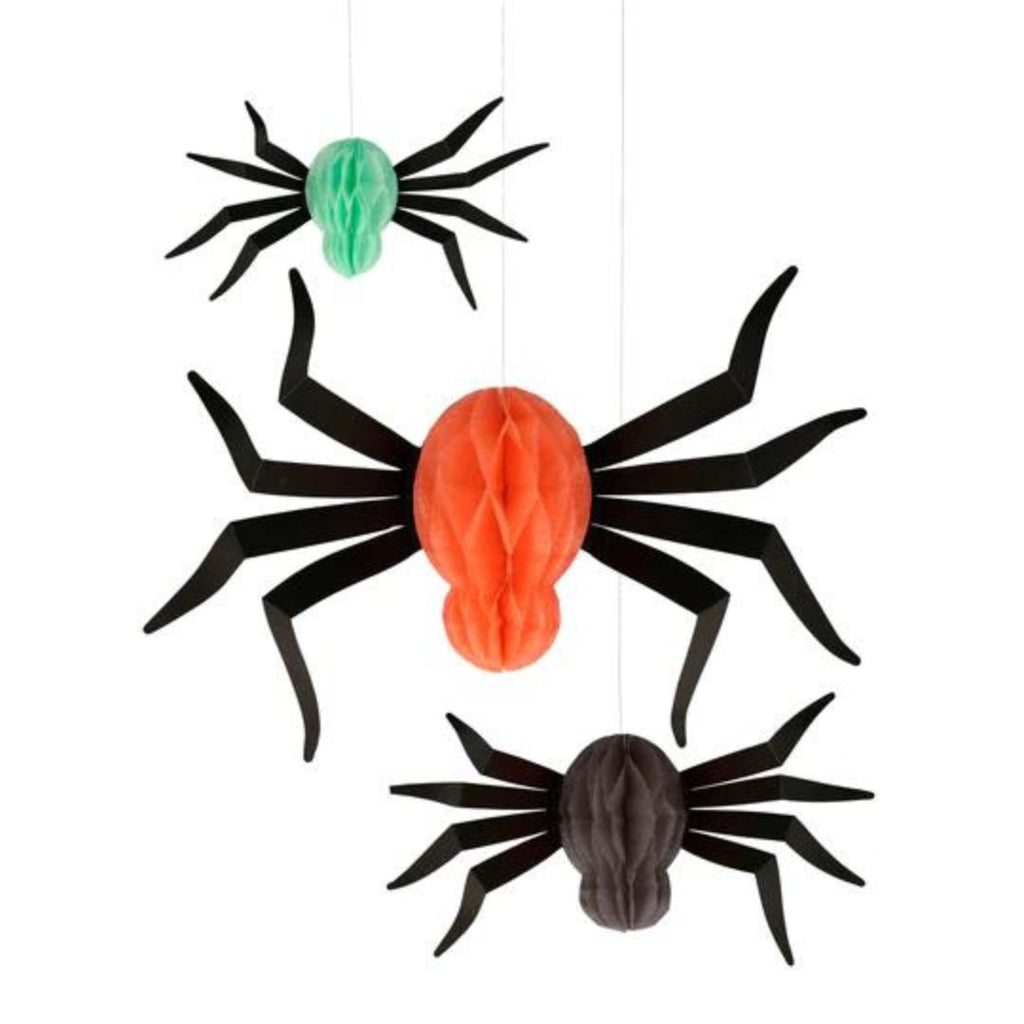 Meri Meri: Hanging Honeycomb Spiders (x 12) - Acorn & Pip_Meri Meri